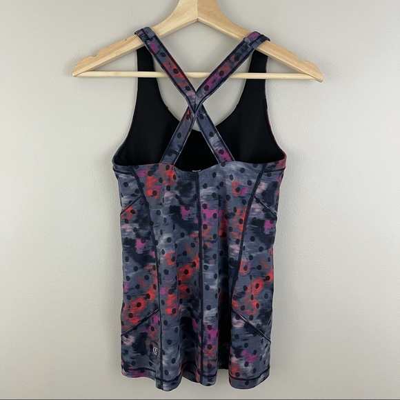 LULULEMON Windy Blooms Regal Plum Polka Dot Kanto Catch Me Tank - Picture 6 of 10